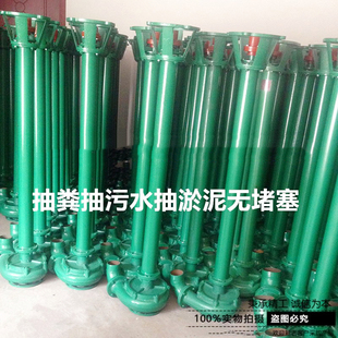 2寸3寸4寸立杆污NWL长杆泵污水泵化粪池抽粪泵带铰刀泥浆泵无堵塞