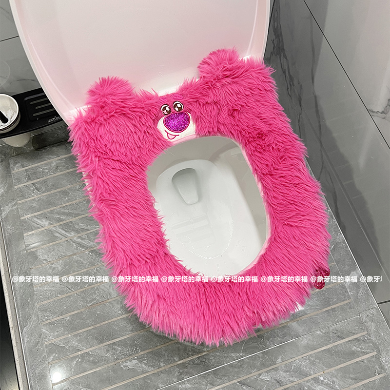 保暖马桶垫可爱卡通怪兽坐便器垫
