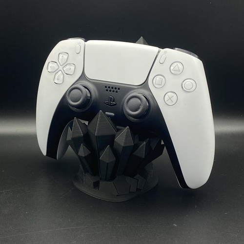 创意水晶游戏手柄支架底座3D打印ps5xbox周边展示架桌面收纳摆件