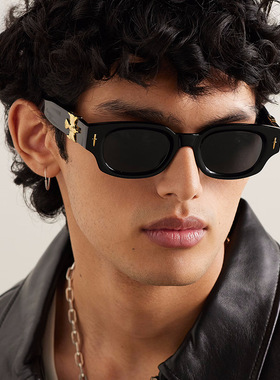 SENSUSU方脸圆脸时尚方框墨镜女高级感男防晒小框太阳镜开车包邮