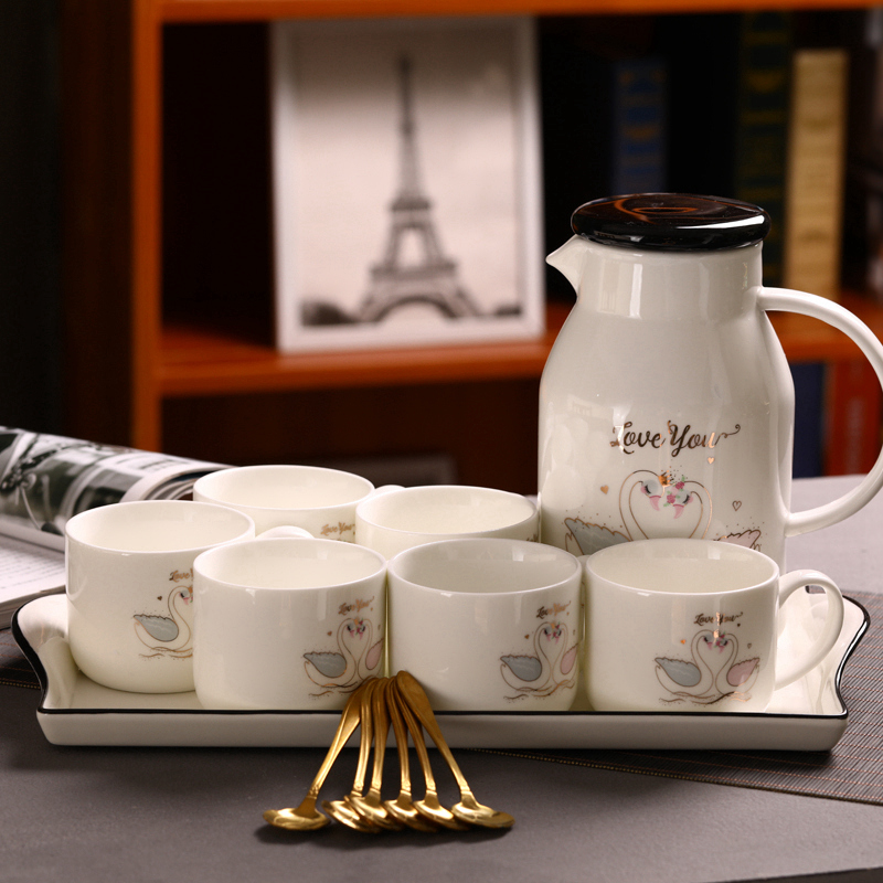 茶具套装家用陶瓷现代客厅简约