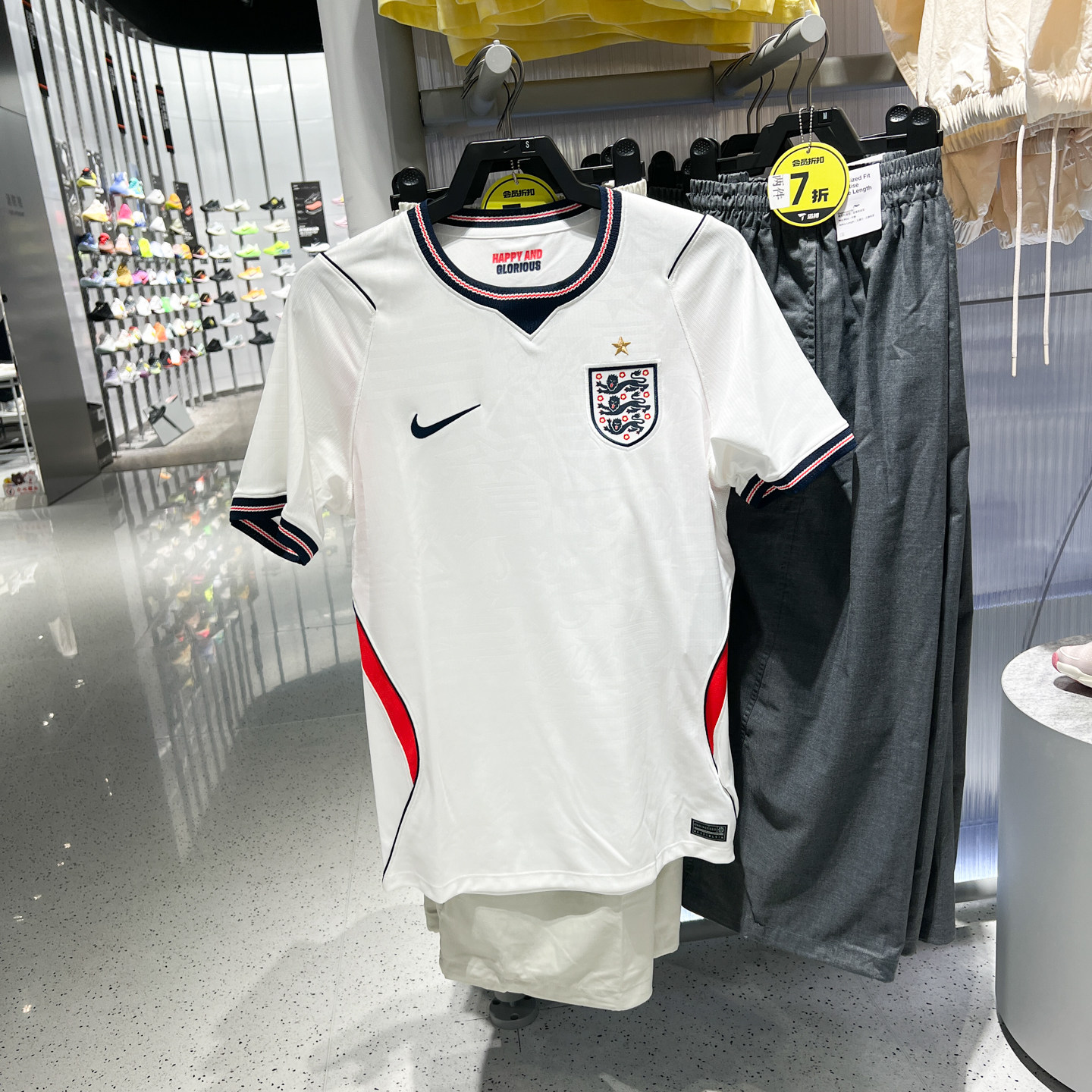 NIKE耐克EDRI-FIT 2026赛季英格兰队男子夏季速干足球球衣 IB5290