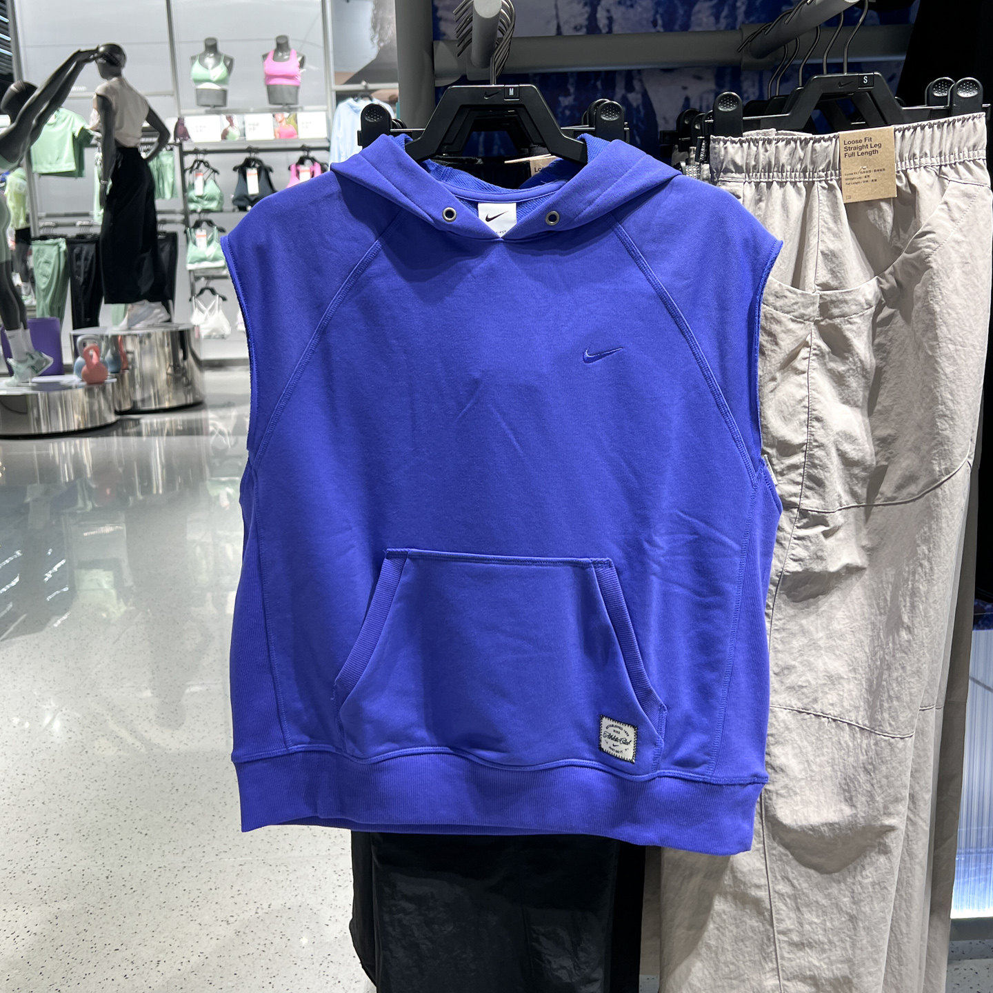 NIKE耐克无袖卫衣男装2026夏季新款针织运动连帽套头衫IF2796-510