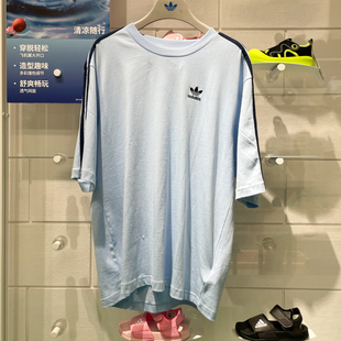 阿迪达斯三叶草男装 新款 复古舒适运动休闲短袖 T恤JP1056 2025夏季
