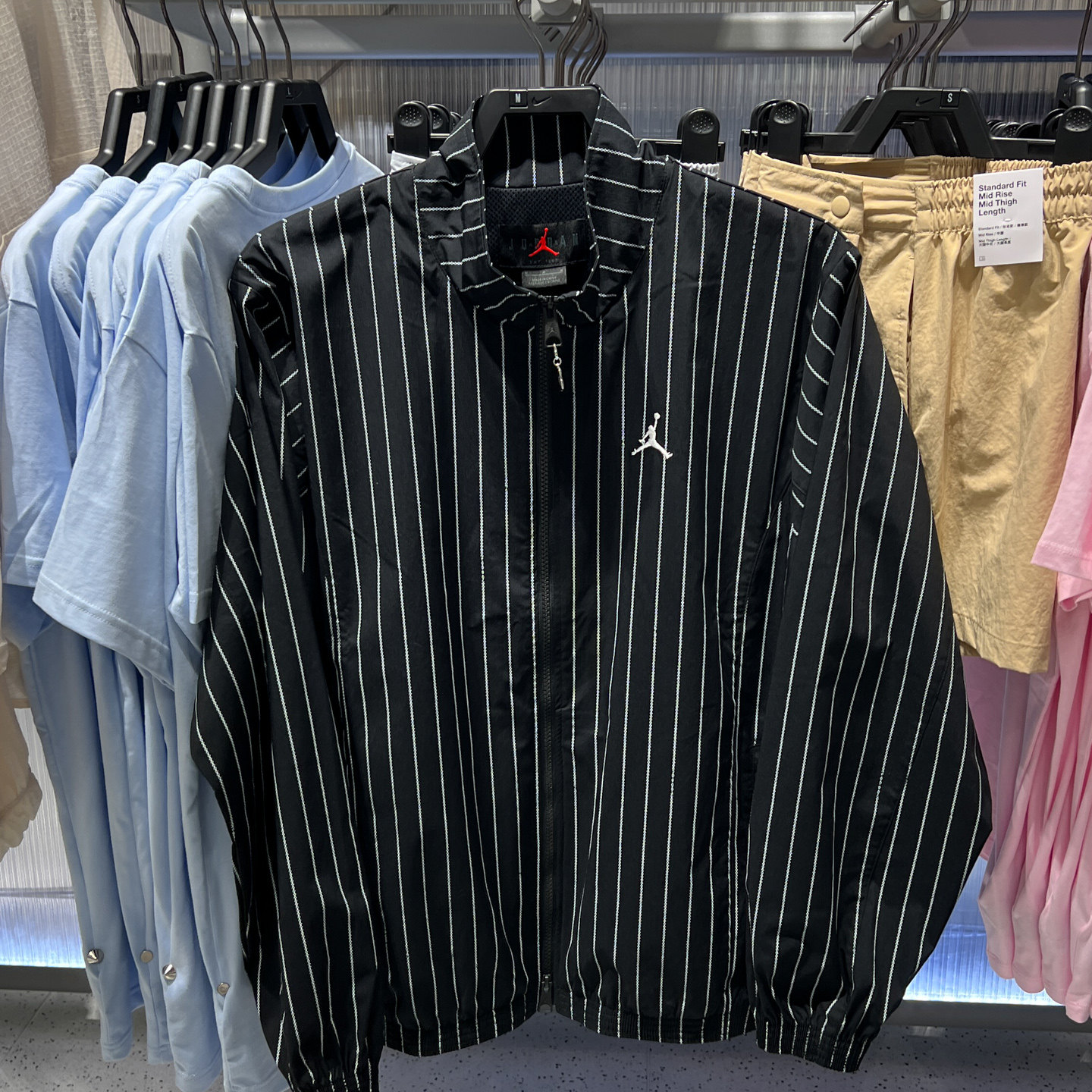 NIKE耐克男子夏季新款时尚条纹舒适运动健身夹克外套IR6302-010