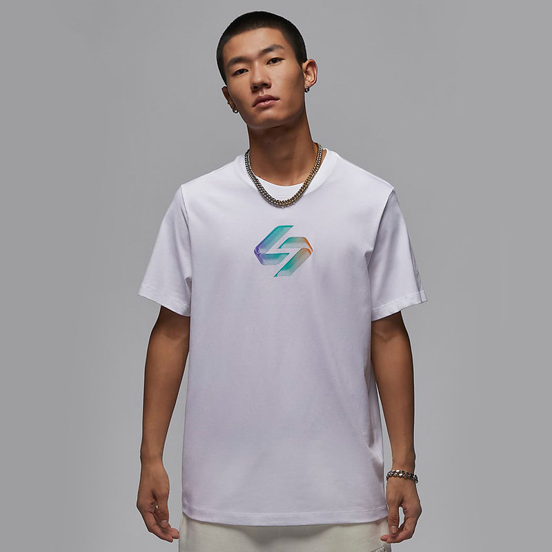 Nike耐克男子2024秋季新款Jordan针织透气休闲短袖T恤 HF8087-100