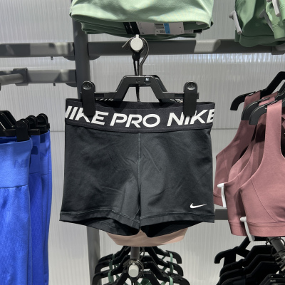 Nike/耐克夏季2025女士休闲舒适字母运动紧身训练短裤CZ9860-010