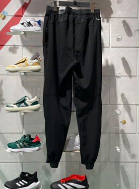 adidas阿迪达斯男裤2024新款透气舒适运动健身裤小脚休闲裤IT5457