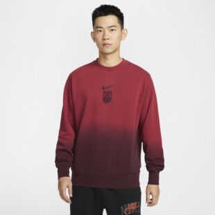 FJ7265 毛圈舒适运动衫 613 法式 耐克中国队男子足球圆领卫衣春季