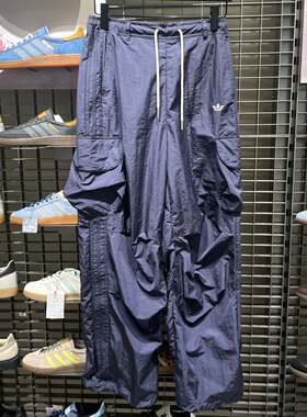 Adidas阿迪达斯三叶草女裤夏新款透气工装裤休闲裤运动长裤KT3058