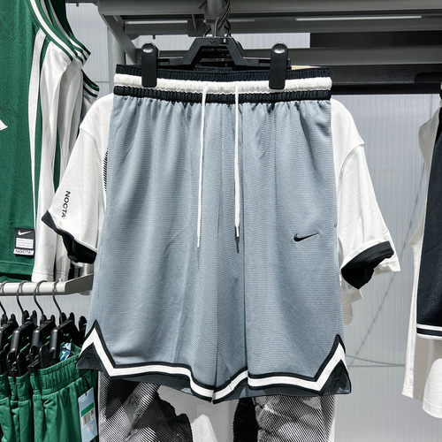 NIKE/耐克夏季新款男士透气针织经典系带宽松中腰短裤 DH7161-065