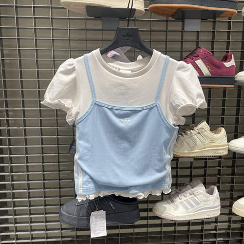 adidas阿迪达斯三叶草夏季女子SLIM TEE运动休闲短袖T恤KY3298