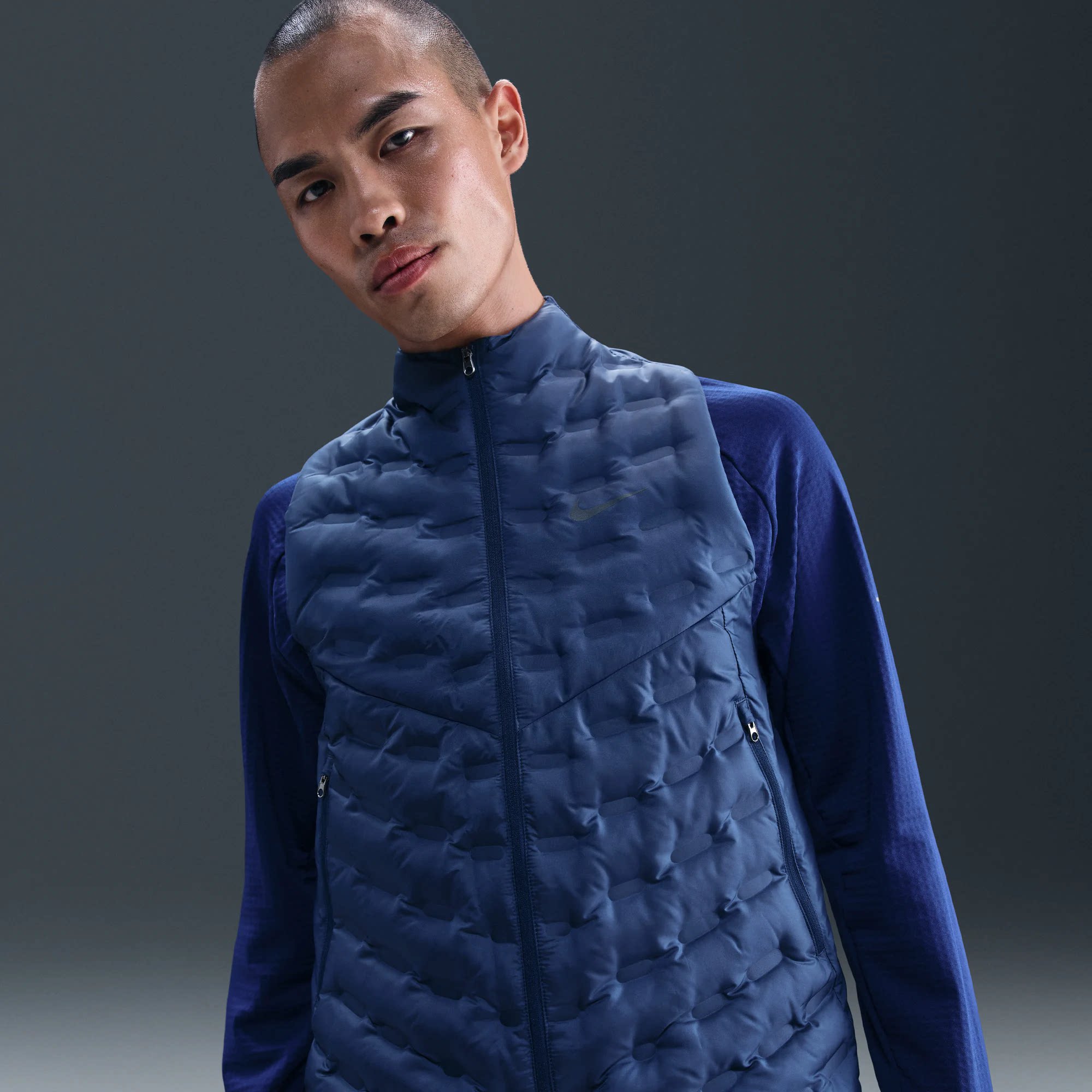 NIKE耐克冬季男子AS TFADV RPL AER运动休闲羽绒马甲FB7543-492