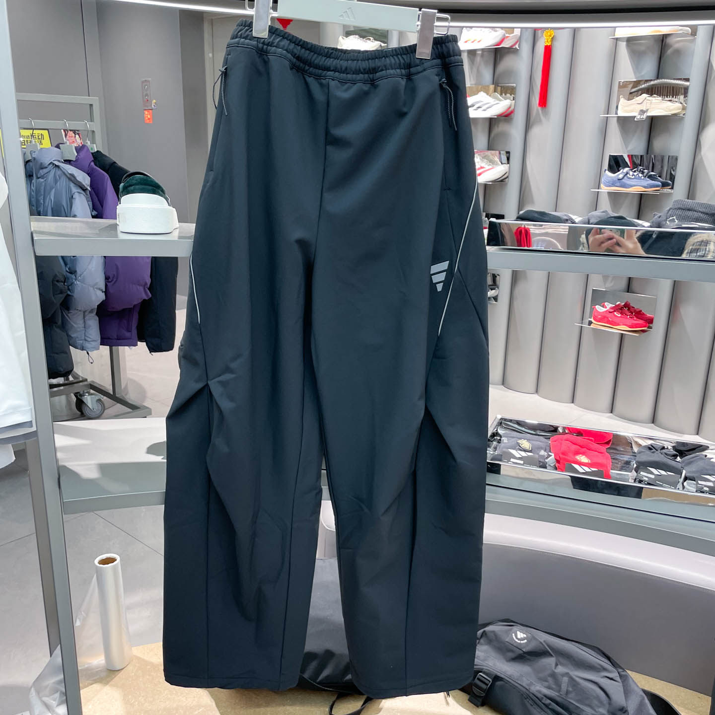 Adidas阿迪达斯春季新品女子宽松阔腿透气长裤运动休闲裤KR7551