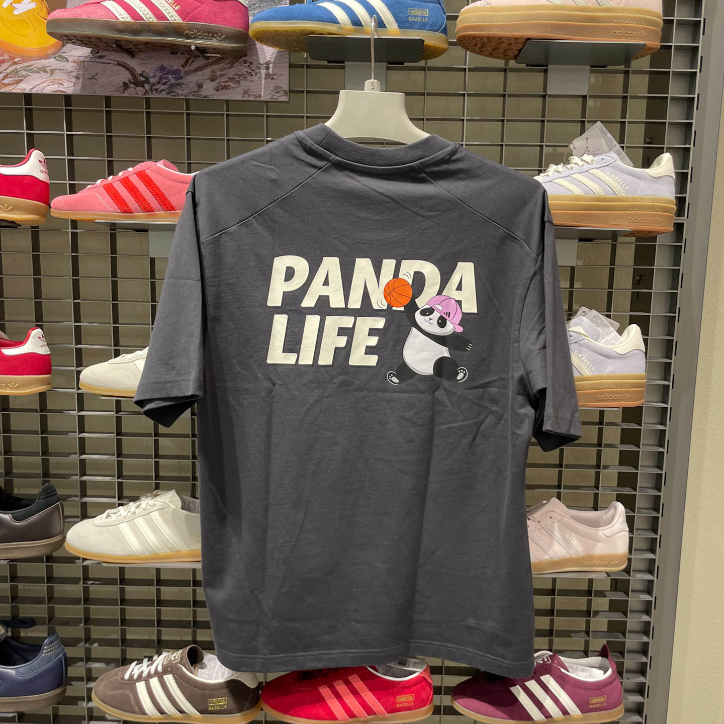 Adidas阿迪达斯男装2026夏季新款熊猫字母印花运动短袖T恤 KB4851