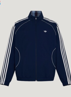 阿迪达斯2026春季新款男子情人节款休闲双面穿运动夹克外套KT6367