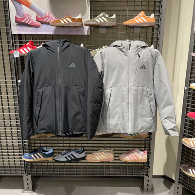 Adidas阿迪达斯男装2025冬季新款TECH DOWN JKT连帽羽绒服KQ5503