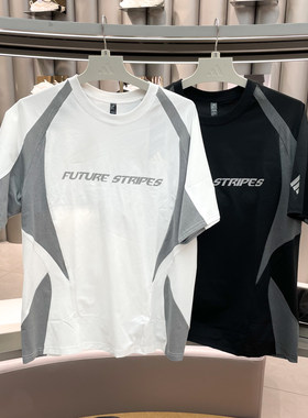 Adidas阿迪达斯男装2026夏赛车风速干透气圆领运动短袖T恤 LC7790