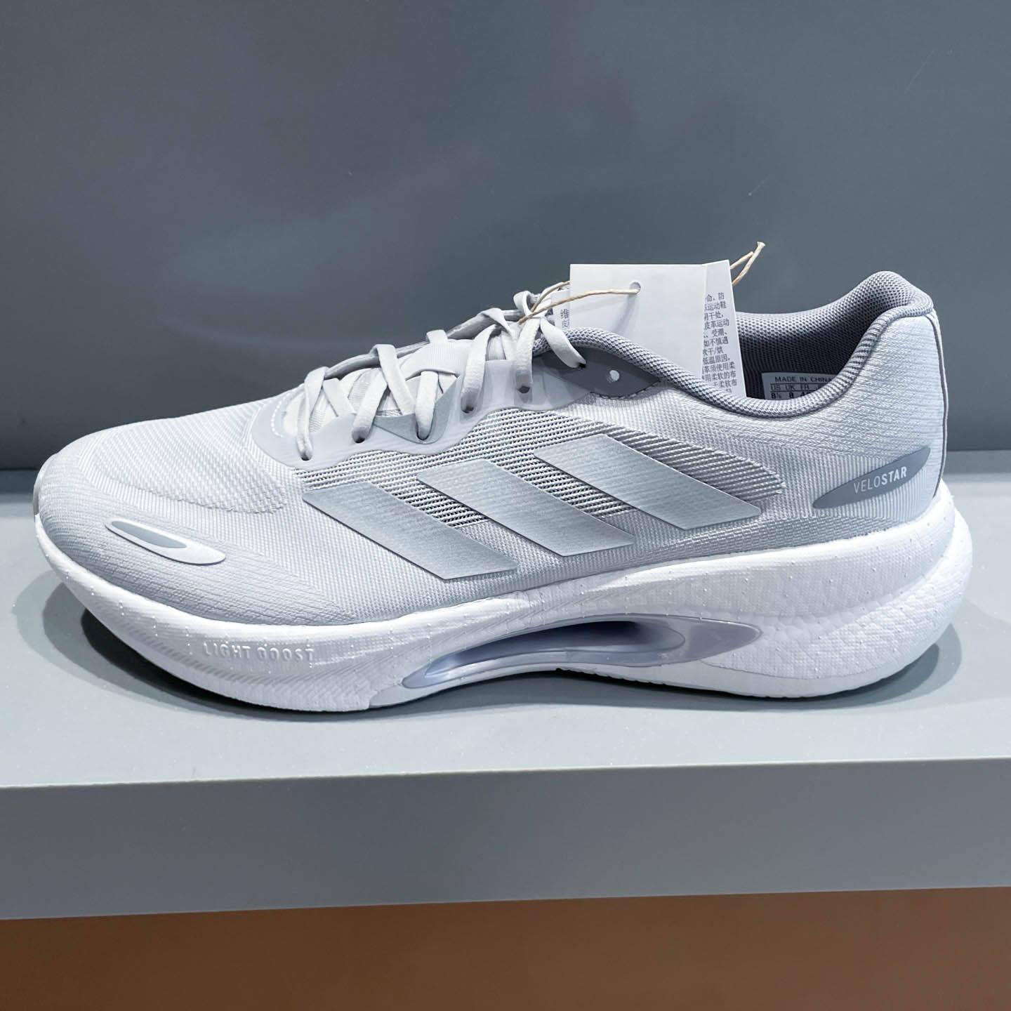 Adidas阿迪达斯男女鞋夏新款VELOSTAR驰步系列男公路跑步鞋KJ5179