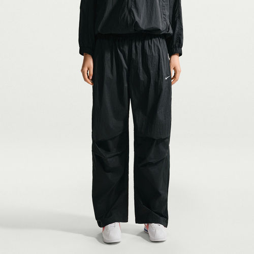 NIKE耐克女裤夏季轻薄透气运动裤抽绳收口小标梭织长裤IO3377-010
