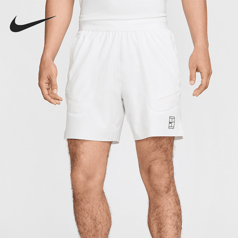 Nike/耐克夏季Dri-FIT 男士运动网球简约经典训练短裤FZ6914-100