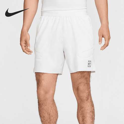Nike/耐克夏季Dri-FIT 男士运动网球简约经典训练短裤FZ6914-100