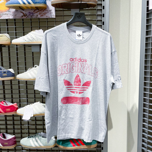 Adidas阿迪达斯三叶草男装2026秋季新款舒适休闲服运动短袖KX1985