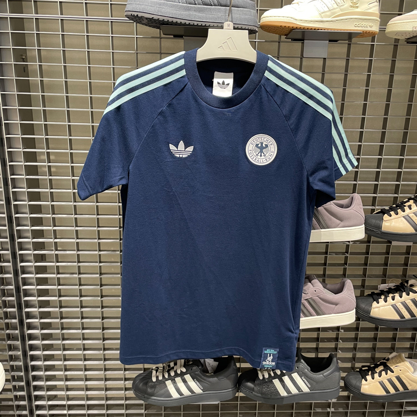 Adidas阿迪达斯德国队足球文化球衣半袖2026春男装短袖T恤 JZ9342