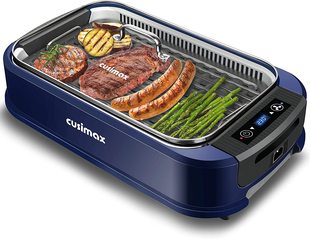 Grill 德国代购 Steak 电烧烤炉少烟设计1500w CUSIMAX 室内台式