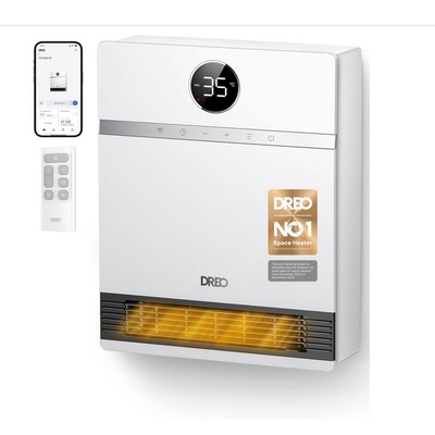 德国代购Dreo Smart Electric Wall Heater 壁挂式PTC陶瓷 取暖器