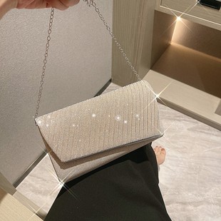 2025新款 精美潮流手提包闪亮镶钻小手拿包女式 喜婆婆晚宴包旗袍包