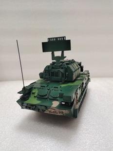 红旗17防空导弹地对空道尔雷达车合金仿真静态模型摆件展览收藏品