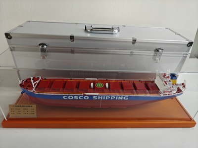 中远海运散货船COSCO集装箱船礼品货轮船舶模型仿真摆件纪念展览