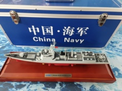 052DL军舰模型海军导弹驱逐舰仿真合金航模展览纪念退伍收藏摆件