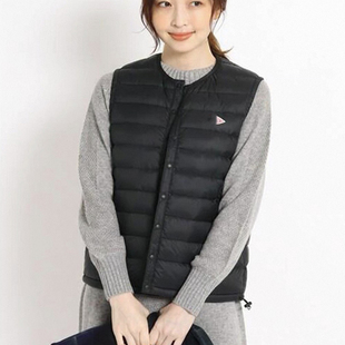 日系26新款Danton简约经典口袋拉链轻薄保暖羽绒马甲