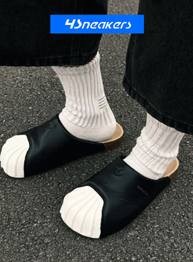 Adidas/阿迪达斯 Adimule SUPERSTAR 拼色包头一脚蹬拖鞋LC0411