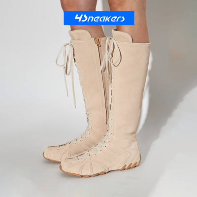 Adidas/阿迪达斯 GHOST SPRINT BOOT 女款米色高筒靴KI8143