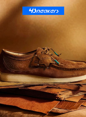 其乐Clarks Wallabee Anderson Bell联名款复古舒适休闲鞋袋鼠鞋