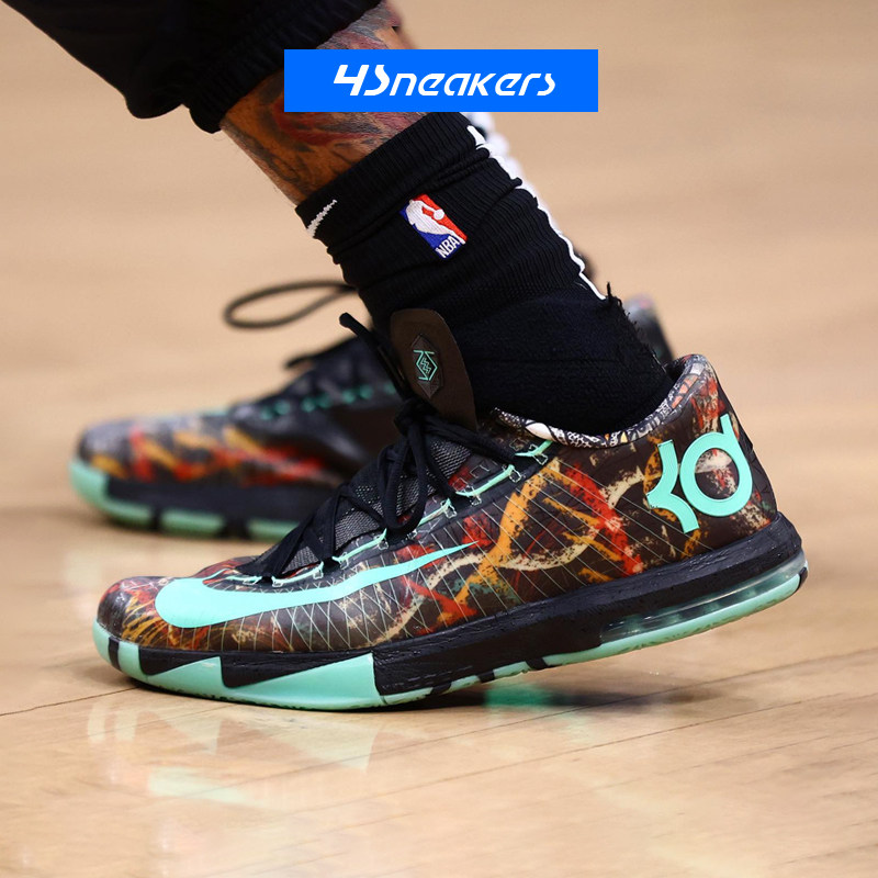 Nike KD 6 All-Star杜兰特6黑绿夜光全明星低帮篮球鞋FQ8356-900