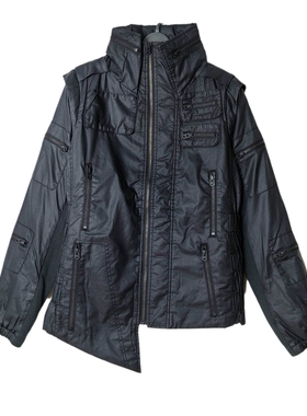 SD正品折扣女士时尚休闲修身连帽多口袋收腰保暖短款棉服2372