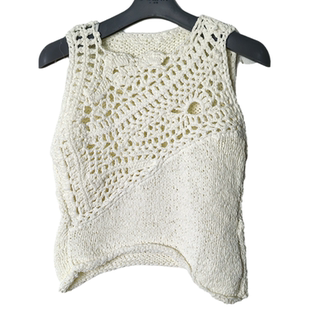 镂空钩花毛衣无袖 个性 背心上衣3590 女士时尚 SD正品