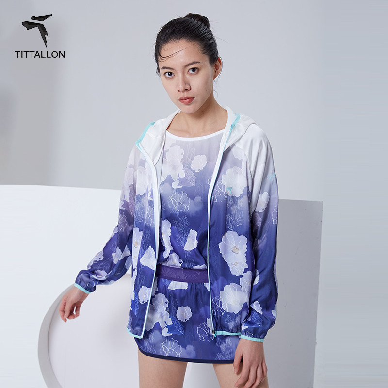 山茶花印花女式圣达菲CAMIL防晒衣