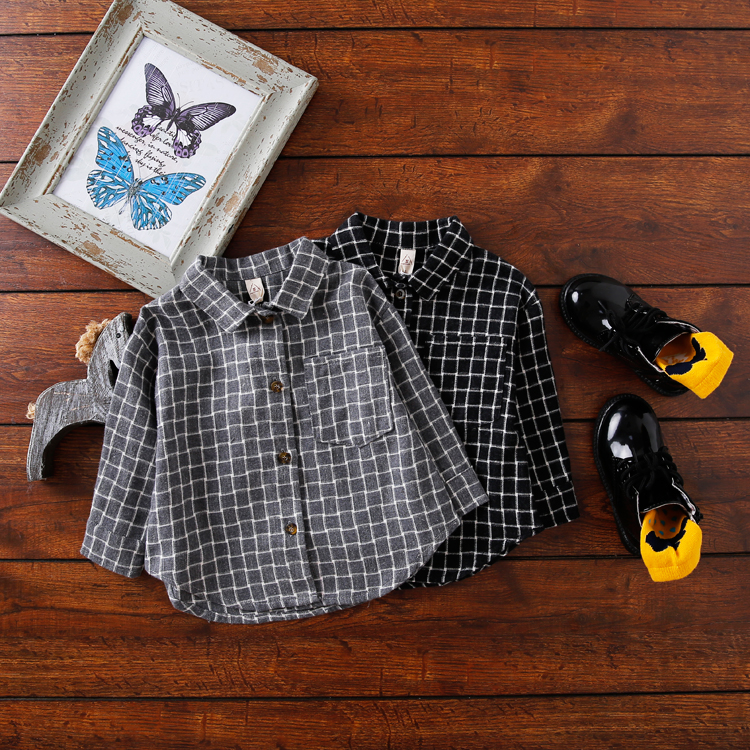Chemise enfant à manche longue - Ref 2083387 Image 1