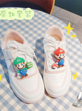 运动鞋童鞋立体鞋带扣卡通仿真