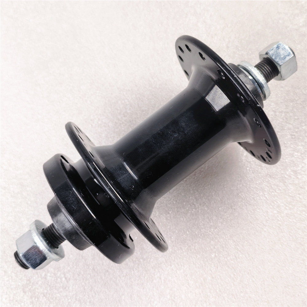 捷安特RH908前花鼓32孔开裆100mm 3/8实心轴 碟刹山地自行车轴皮
