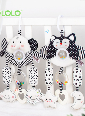 tololo Baby Rattle Toy Newborn Hand Baby Handheld Ring Doll