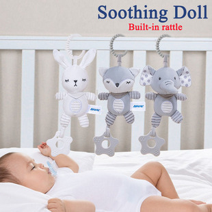 Baby Stroller&Crib Hanging Plush Toys/Soft Teething Gel