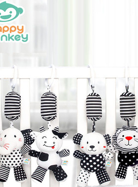 Black and White Rattles and Rattle Baby Mobile Toy