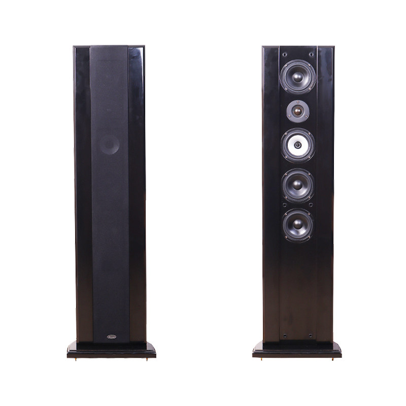 出口库存落地木质家庭影院前置音柱箱三分频壁挂墙环绕音响会议室