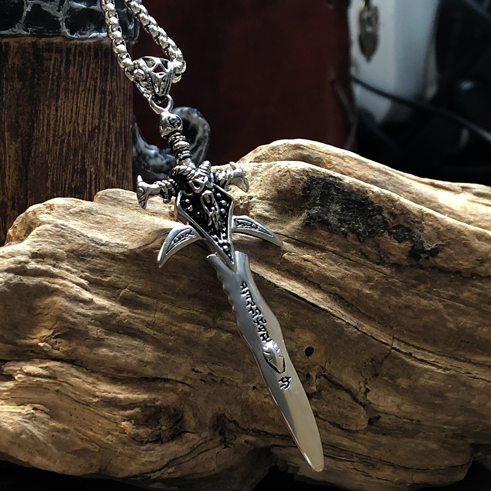 死亡骑士霜之哀伤项链钛钢